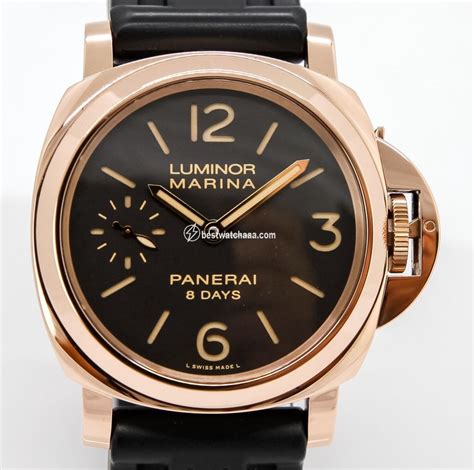 panerai luminor marina 8 days rose gold ref pam 00511